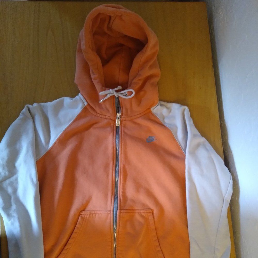 Nike Logo Color Block Zip Up Hoodie